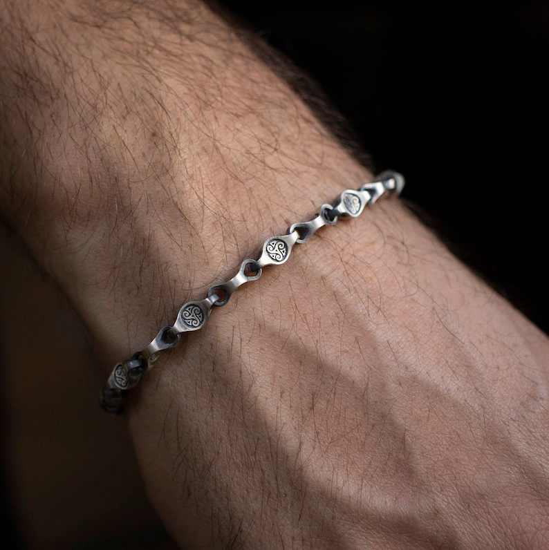 Men's silver jewelry