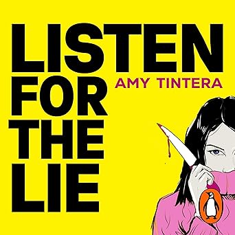 Listen for the Lie audiobook cover featuring a suspenseful thriller theme by Amy Tintera."