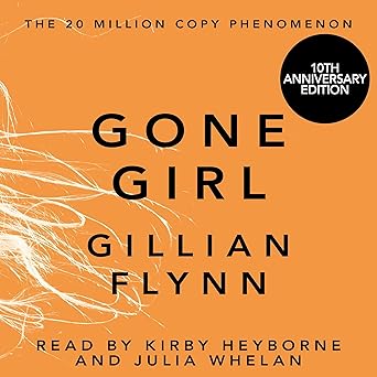 Gone Girl book cover featuring a mysterious, gripping thriller about marriage, deception, and secrets.